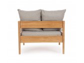 Кресло деревянное с подушками Garden Relax Kobo тик, олефин натуральный, бежевый Фото 4