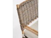 Диван плетеный с подушками Garden Relax Tarifa натуральный ротанг, ткань натуральный, бежевый Фото 8
