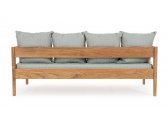 Диван деревянный с подушками Garden Relax Kobo тик, олефин натуральный, светло-зеленый Фото 3
