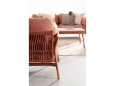 Кресло плетеное с подушками Garden Relax Pardis алюминий, олефин розово-красный Фото 8