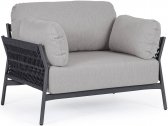 Кресло плетеное с подушками Garden Relax Pardis алюминий, роуп, олефин антрацит, серый Фото 1