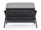Кресло плетеное с подушками Garden Relax Pardis алюминий, роуп, олефин антрацит, серый Фото 4