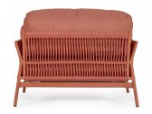 Кресло плетеное с подушками Garden Relax Pardis алюминий, олефин розово-красный Фото 4