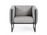 Кресло металлическое мягкое Garden Relax Pixel алюминий, олефин антрацит, серый Фото 2