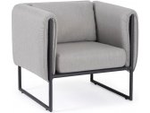 Кресло металлическое мягкое Garden Relax Pixel алюминий, олефин антрацит, серый Фото 1