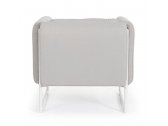 Кресло металлическое мягкое Garden Relax Pixel алюминий, олефин белый, серый Фото 4