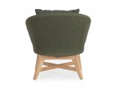 Кресло плетеное с подушкой Garden Relax Coachella тик, роуп, олефин натуральный, зеленый Фото 3