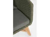 Кресло плетеное с подушкой Garden Relax Coachella тик, роуп, олефин натуральный, зеленый Фото 8