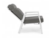 Кресло металлическое с подушками Garden Relax Kledi алюминий, текстилен, олефин белый, серый Фото 5