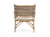 Кресло плетеное с подушкой Garden Relax Tarifa натуральный ротанг, ткань натуральный, бежевый Фото 4