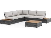 Комплект лаунж мебели Garden Relax Osten алюминий, ДПК, полиэстер антрацит, серый Фото 1