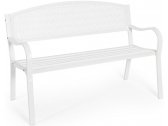 Скамейка металлическая двухместная Garden Relax Lizette сталь белый Фото 1