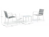 Комплект лаунж мебели Garden Relax Auri сталь, текстилен, закаленное стекло белый, серый Фото 2