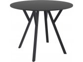 Стол пластиковый Siesta Contract Max Table Ø90 пластик, HPL черный Фото 1