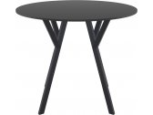 Стол пластиковый Siesta Contract Max Table Ø90 пластик, HPL черный Фото 6