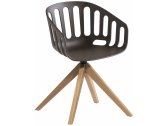 Кресло офисное пластиковое Gaber Basket PL сталь, дуб, технополимер Фото 1