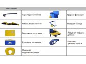 Инвалидный шезлонг для бассейна и пляжа NEMO Roller алюминий, ткань синий, желтый Фото 3