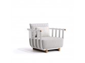 Кресло металлическое с подушками Atmosphera Portofino алюминий, тик, ткань Фото 6