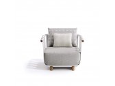 Кресло металлическое с подушками Atmosphera Portofino алюминий, тик, ткань Фото 4