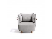 Кресло металлическое с подушками Atmosphera Portofino алюминий, тик, ткань Фото 5
