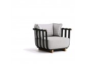Кресло металлическое с подушками Atmosphera Portofino алюминий, тик, ткань Фото 8