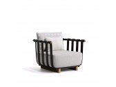 Кресло металлическое с подушками Atmosphera Portofino алюминий, тик, ткань Фото 9