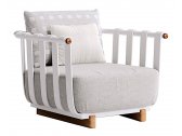 Кресло металлическое с подушками Atmosphera Portofino алюминий, тик, ткань Фото 1