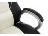 Кресло компьютерное Beon RT-372 металл, экокожа, ткань черно-кремовый Фото 10
