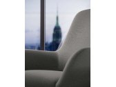 Кресло мягкое Quadrifoglio City Lounge алюминий, ткань Фото 5