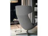 Кресло мягкое с высокой спинкой Quadrifoglio Cleopas алюминий, стеклопластик, ткань Фото 6