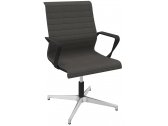 Кресло офисное вращающееся Quadrifoglio Dinamica Soft алюминий, ткань черный Фото 1