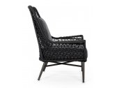 Кресло плетеное с подушкой Garden Relax Cristobal алюминий, роуп, акрил антрацит Фото 4