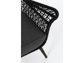 Кресло плетеное с подушкой Garden Relax Cristobal алюминий, роуп, акрил антрацит Фото 6