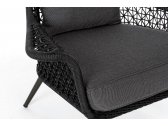 Кресло плетеное с подушкой Garden Relax Cristobal алюминий, роуп, акрил антрацит Фото 8