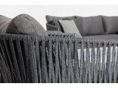 Кресло плетеное с подушкой Garden Relax Florencia алюминий, роуп, олефин антрацит Фото 9