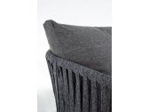 Кресло плетеное с подушкой Garden Relax Florencia алюминий, роуп, олефин антрацит Фото 10