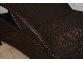 Шезлонг-лежак плетеный Tagliamento Lara сталь, искусственный ротанг коричневый Фото 4
