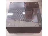 Столик плетеный журнальный со стеклом Tagliamento Лаунж алюминий, искусственный ротанг венге Фото 4