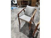 Кресло деревянное с подушками Tagliamento Pablito ироко, роуп, ткань Фото 11