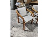 Кресло деревянное с подушками Tagliamento Pablito ироко, роуп, ткань Фото 12