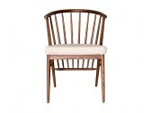 Кресло деревянное мягкое Morelato Jenny ясень, ткань Фото 9
