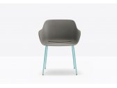 Кресло пластиковое PEDRALI Babila XL RG сталь, переработанный полипропилен серый Фото 8
