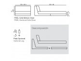 Шезлонг-лежак мягкий Vondom Pixel Basic полиэтилен, ткань Фото 2