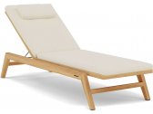 Лежак деревянный с матрасом MANUTTI Sunrise  тик, ткань Фото 1
