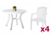 Комплект пластиковой мебели Siesta Garden Truva Classic пластик белый Фото 1