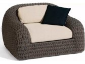 Лаунж-кресло плетеное с подушками MANUTTI Kobo алюминий, роуп, ткань Фото 1