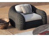 Лаунж-кресло плетеное с подушками MANUTTI Kobo алюминий, роуп, ткань Фото 11