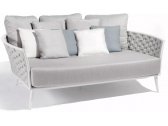 Лаунж-диван плетеный двухместный MANUTTI Cascade алюминий, роуп, ткань Фото 1