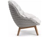 Лаунж-кресло плетеное с подушкой MANUTTI Sandua тик, роуп, ткань Фото 6