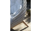 Лаунж-кресло плетеное с подушкой MANUTTI Sandua тик, роуп, ткань Фото 11